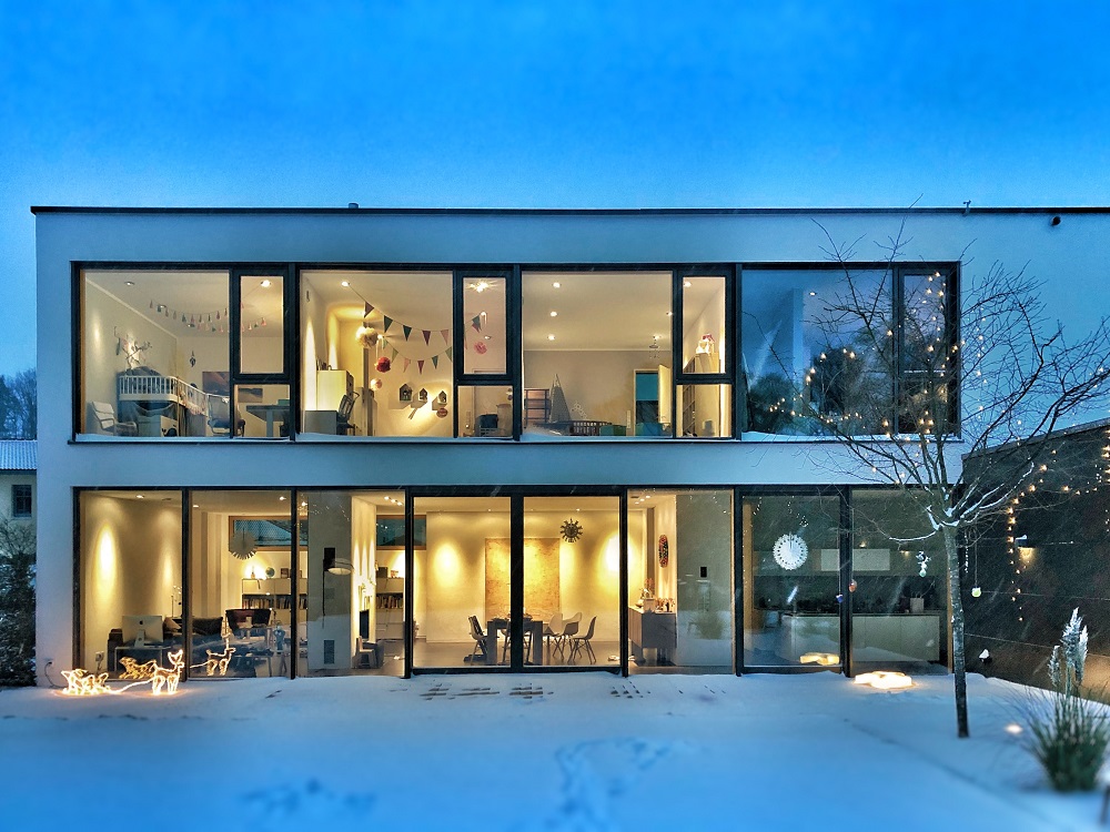 Family House In Winter