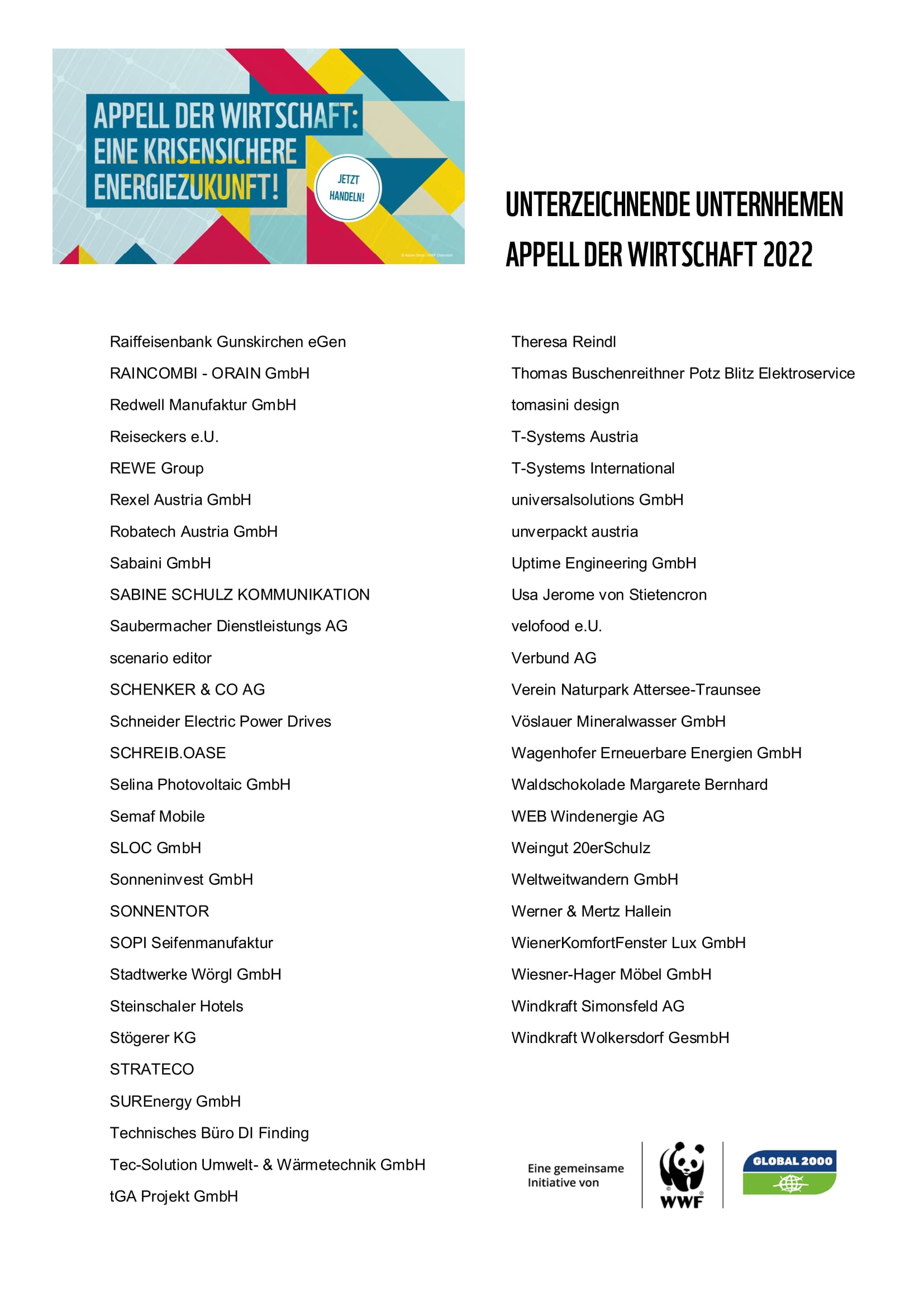 Unternehmen Appell Der Wirtschaft 2022 3