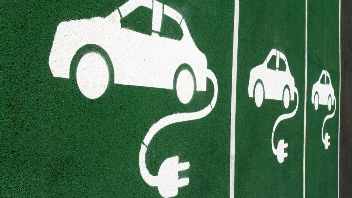 Electric Vehicle Charging Bay Symbol